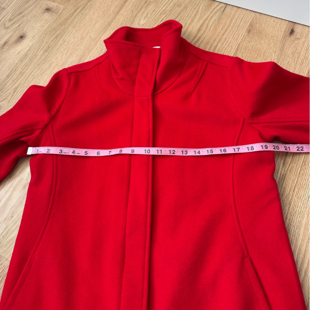 Pendleton Wool Coat Jacket Longline Bright Red Si… - image 6